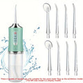 8-Piece Set Water Flosser Replacement Tips, Standard & Orthodontic Nozzles, Unscented Oral Irrigator Accessories Teeth Cleaning