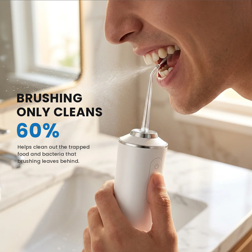 Cordless Water Flosser-Blast Out What Your Toothbrush Leaves Behind