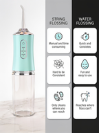 Cordless Water Flosser-Blast Out What Your Toothbrush Leaves Behind